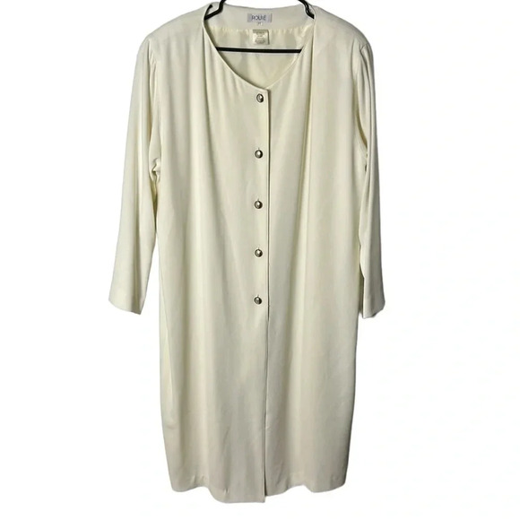 Vintage  ROUIE dress, women size 20.Partial button front,long sleeve,maxi - Picture 1 of 13